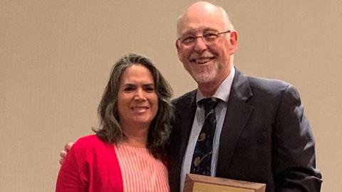 Dr. Pfister and Dr. Sharon Cantrell, 2018-2019 president of MSA